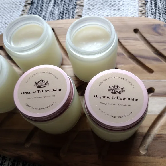 Organic Healing Eczema Relief Tallow Balm with Raw Honey and Electrolyte… - Picture 9 of 10